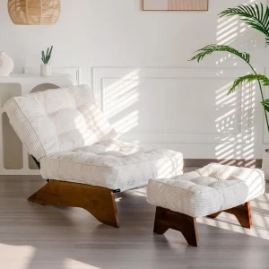 Accent Chair, with Ottoman, Adjustable Backrest,